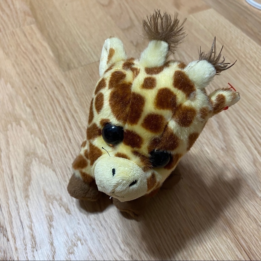 TY Beanie Babie Peaches Giraffe Boo